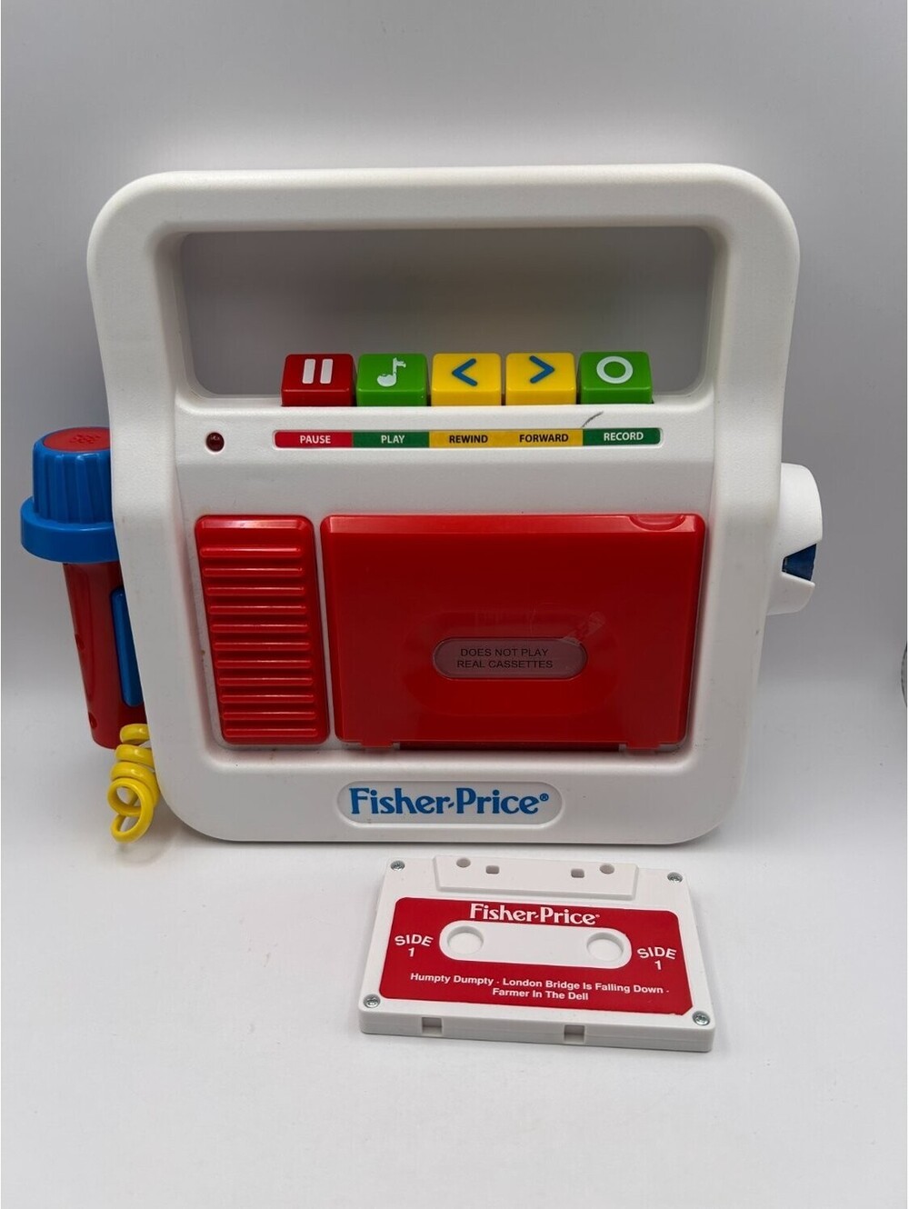 Fisher-Price 02178 Toy Cassette Tape Player White
